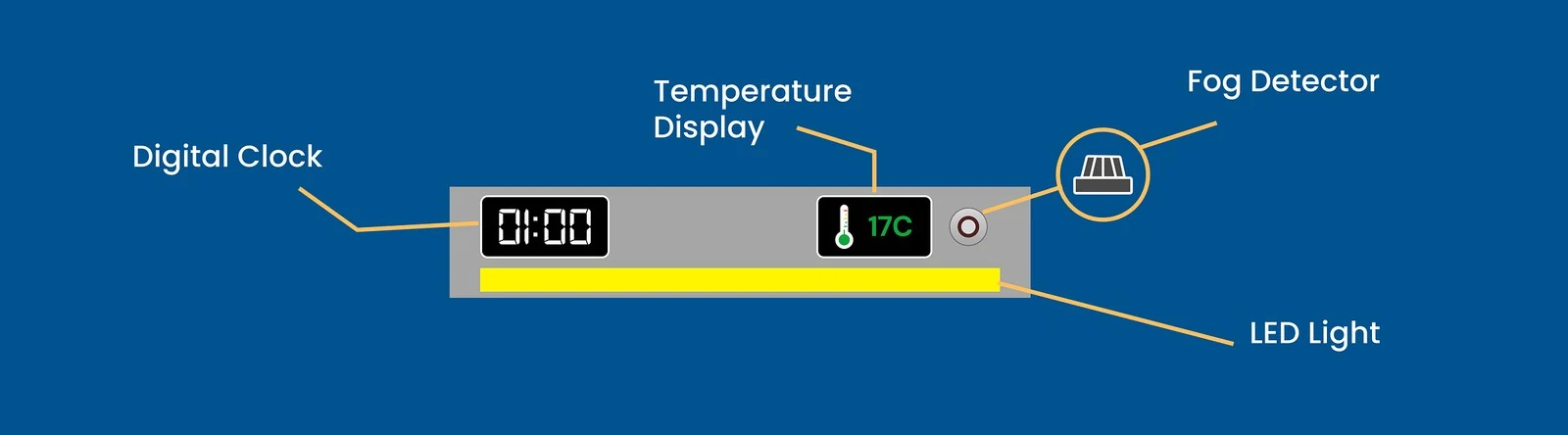 The display and detector